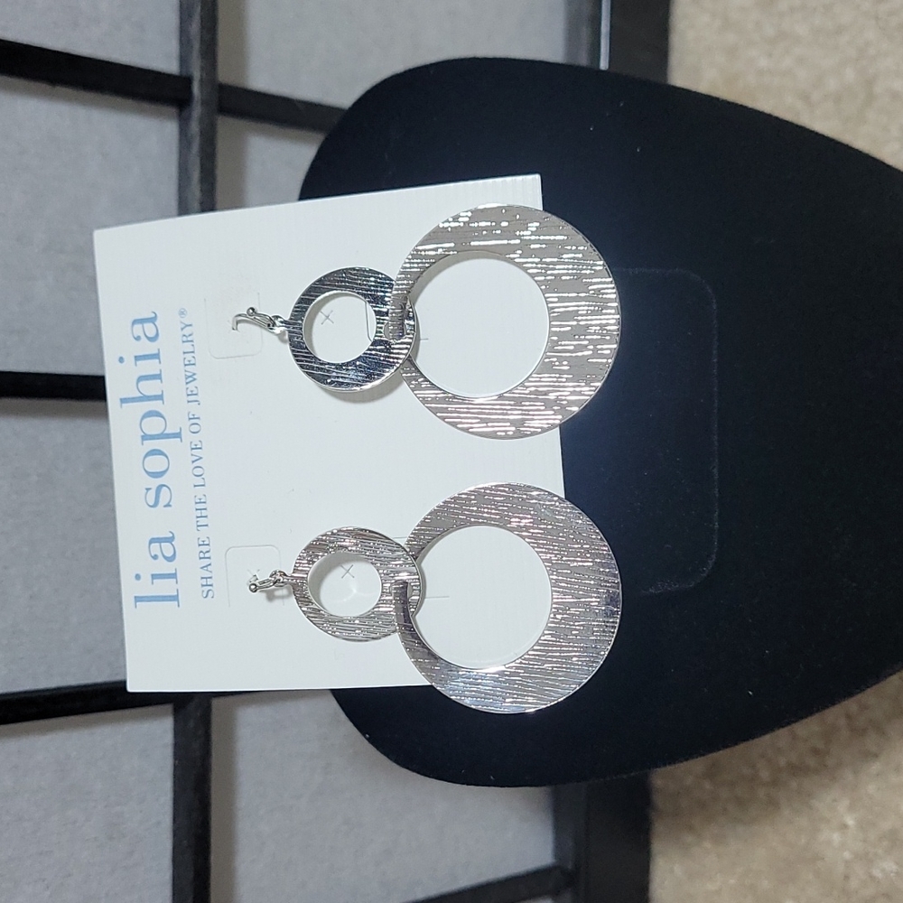 Lia Sophia Silver Earrings
